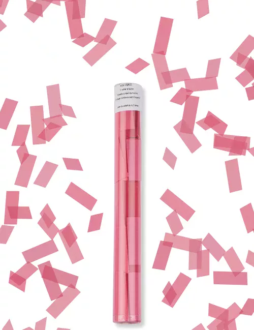 Photo du produit Canon à confettis rectangle fuchsia