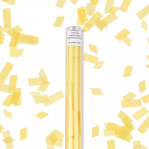 Photo du produit Canon à confettis rectangle jaune