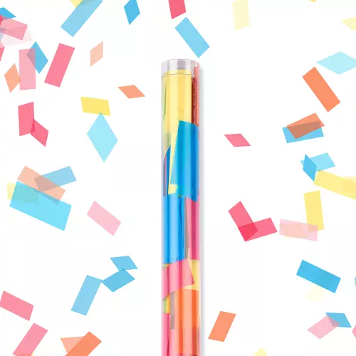 Photo du produit Canon à confettis rectangle multicolore