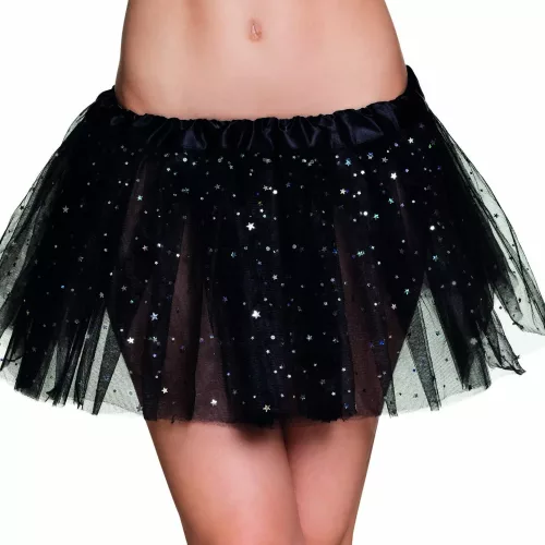 Photo du produit Tutu noir étoile scintillante femme