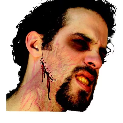 Photo du produit Fausse cicatrice agrafes adulte Halloween