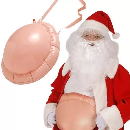Photo du produit Ventre gonflable de bossu femme enceinte Père Noël adulte