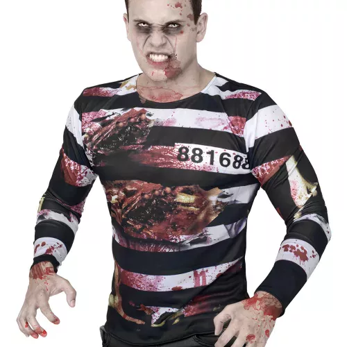 Photo du produit T-shirt de Zombie prisonnier Halloween