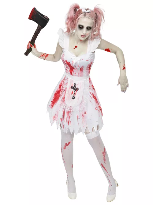 Photo du produit Déguisement demoiselle d'honneur zombie femme Halloween