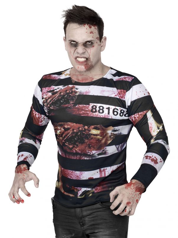 Photo du produit T-shirt de Zombie prisonnier Halloween