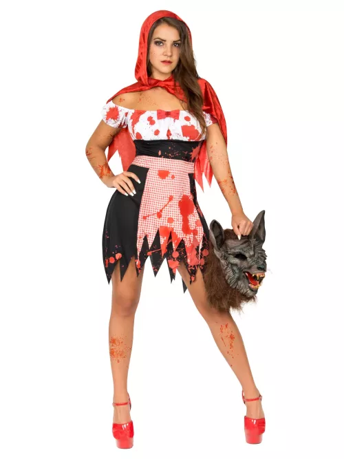 Photo du produit Petit chaperon rouge zombie femme