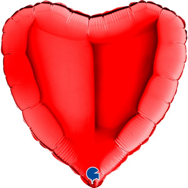 Ballon coeur 45 cm gonflé à l'hélium – Aussitôt Fêtes
