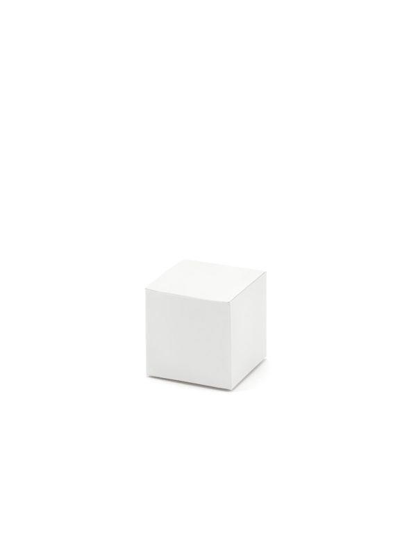Photo du produit 10 Boîtes en carton blanches carrées 5 x 5 cm