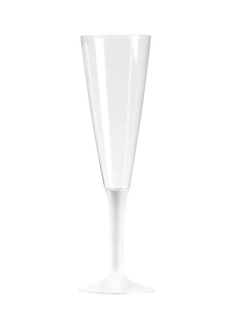 Photo du produit 10 Flûtes à champagne pied blanc 150 ml