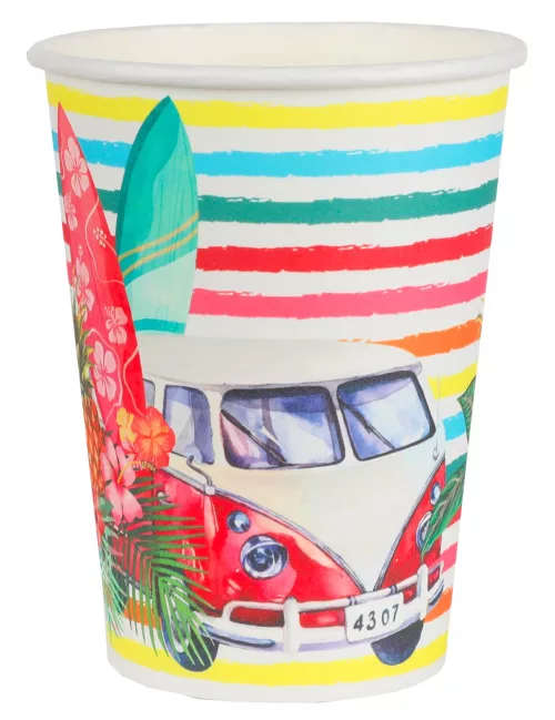 Photo du produit 10 Gobelets carton Aloha 7,8 x 9,7 cm