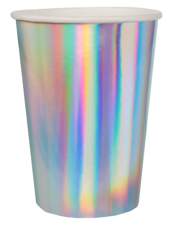 Photo du produit 10 Gobelets en carton iridescents 7,8 x 9,7 cm