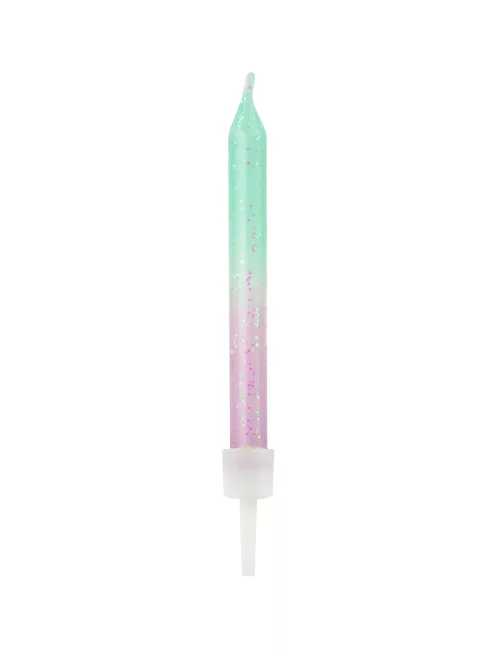 Photo du produit 20 Bougies d'anniversaire iridescentes 6 cm