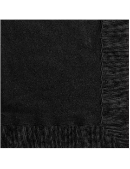 Photo du produit 20 Petites serviettes en papier noires 25 x 25 cm