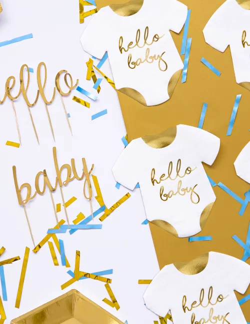 Photo du produit 20 Serviettes en papier body Hello baby 16 x 16 cm