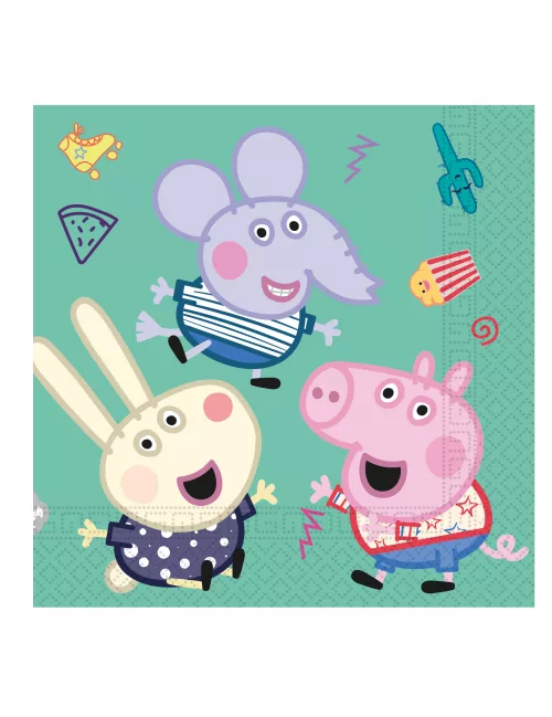 Photo du produit 20 Serviettes en papier Peppa Pig 33 x 33cm