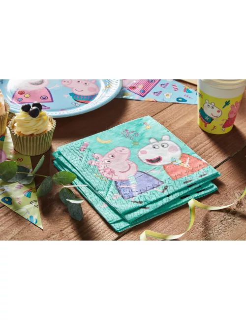 Photo du produit 20 Serviettes en papier Peppa Pig 33 x 33cm