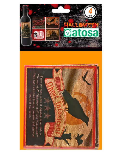 Photo du produit 4 Etiquettes autocollantes Halloween