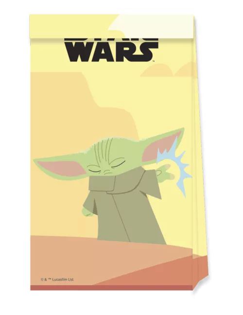 Photo du produit 4 Sachets en papier bébé Yoda The Mandalorian