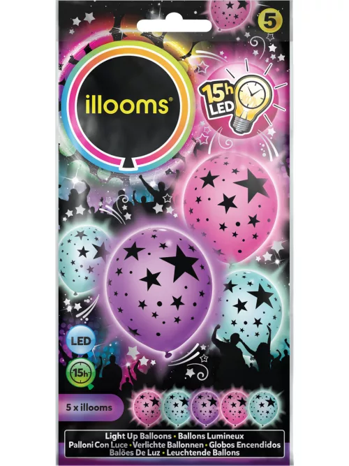 Photo du produit 5 Ballons LED étoilés Illooms ®