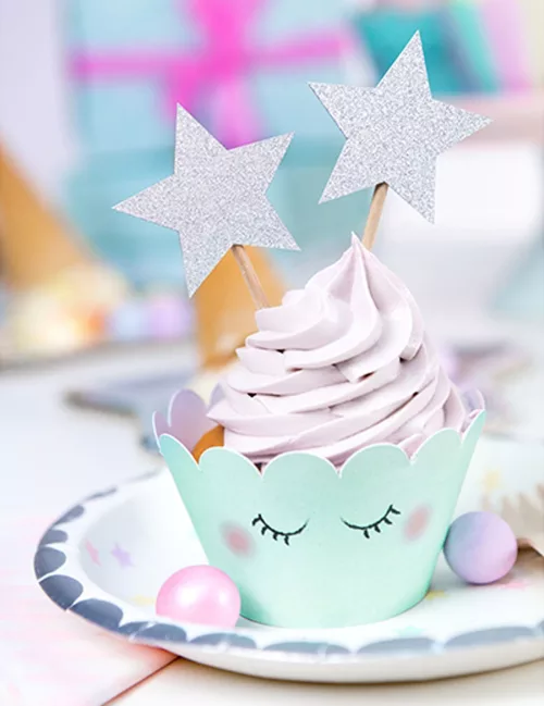Photo du produit 6 Habillages à cupcake Licorne 7,5 x 5 cm