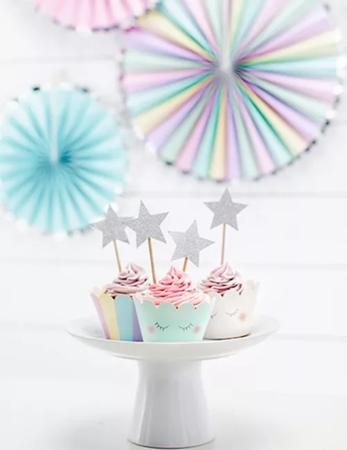 Photo du produit 6 Habillages à cupcake Licorne 7,5 x 5 cm