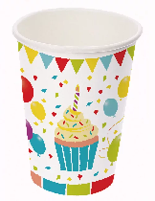 Photo du produit 6 Gobelets en carton 25cl ballons surprise