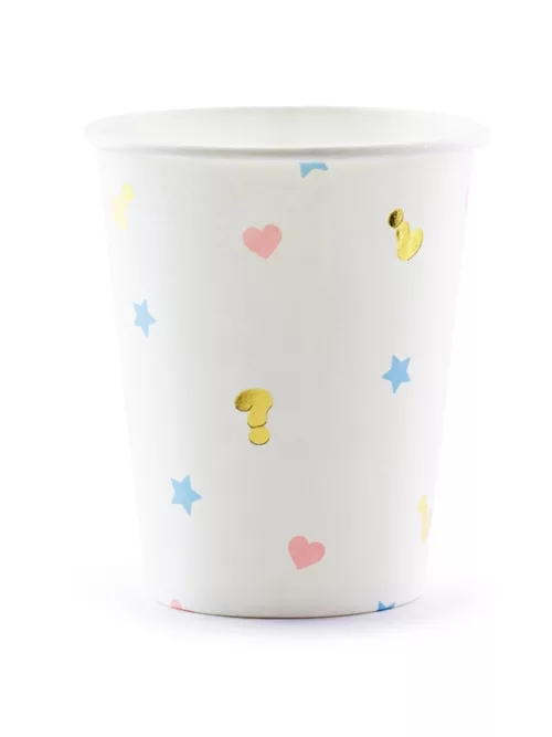 Photo du produit 6 Gobelets en carton boy or girl blancs 200 ml