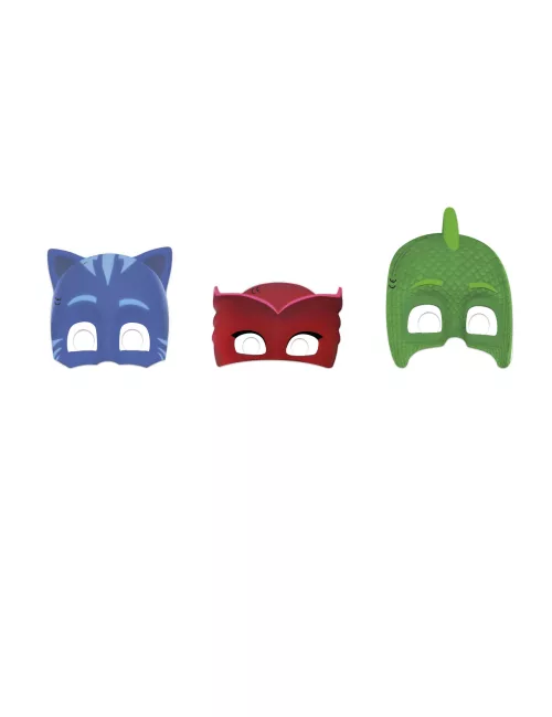 Photo du produit 6 masques en carton Pyjamasques