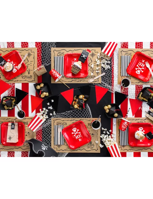 Photo du produit 7 Sets de table en papier kraft carte aux trésors 40 x 30 cm