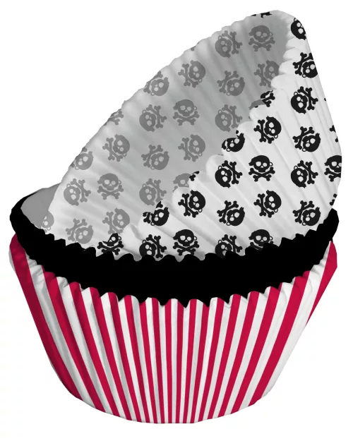 Photo du produit 75 Moules à cupcakes en papier Pirate Party 5 x 3 cm