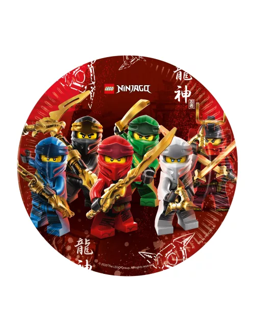 Photo du produit 8 Assiettes en carton FSC® Lego Ninjago 23 cm