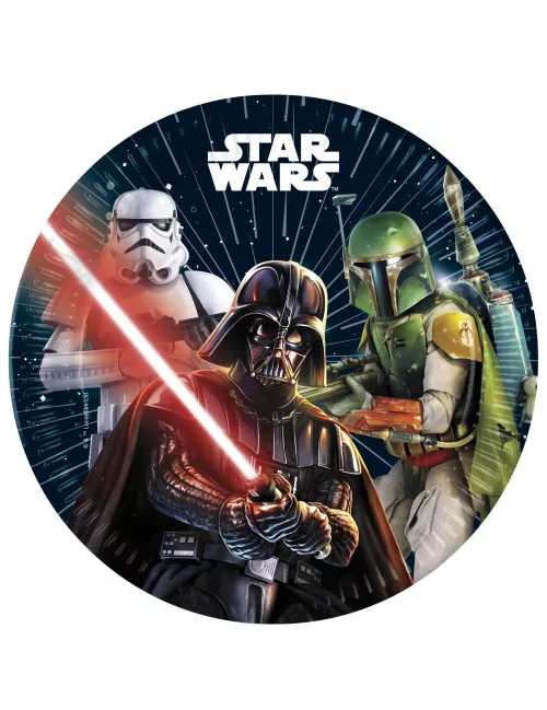 Photo du produit 8 Assiettes en papier Star Wars Galaxy 23 cm