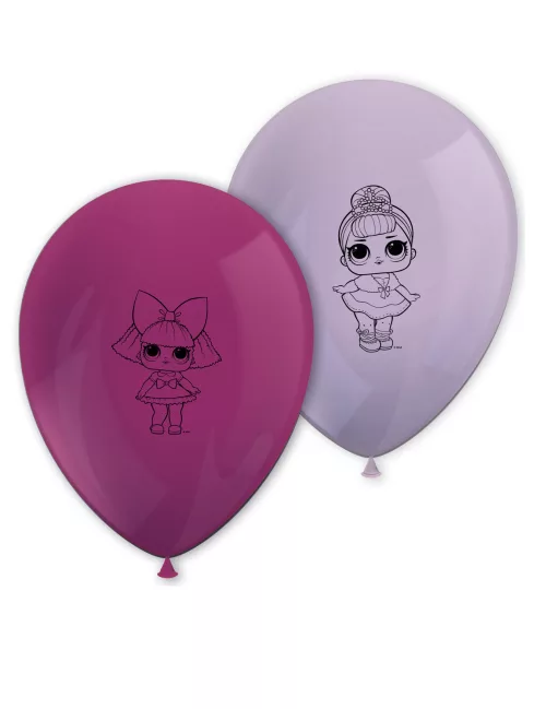 Photo du produit 8 Ballons en latex LOL Surprise