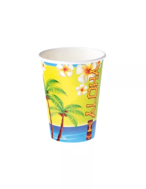 Photo du produit 8 Gobelets en carton Aloha 25 cl