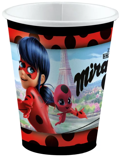 Photo du produit 8 Gobelets en carton Ladybug à Paris 250 ml