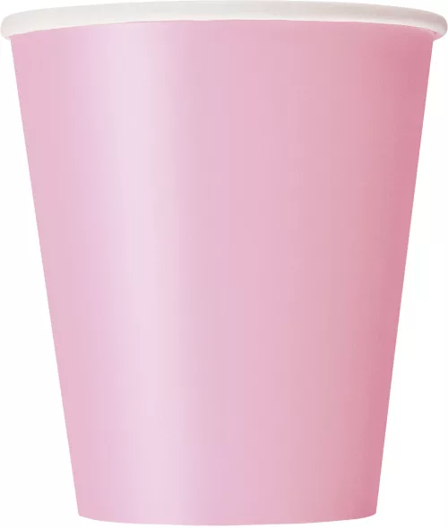 Photo du produit 8 Gobelets en carton rose clair 210 ml