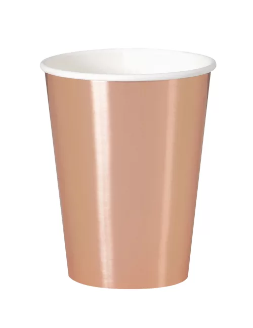 Photo du produit 8 Gobelets en carton rose gold 210 ml