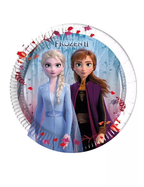 Photo du produit 8 Petites assiettes en carton La Reine des Neiges 2 20 cm