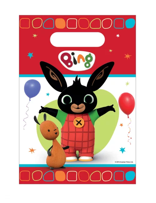 Photo du produit 8 Sacs de fête en plastique Bing