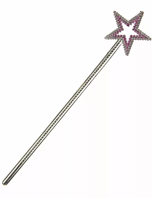 Photo du produit Baguette magique étoile rose adulte et enfant