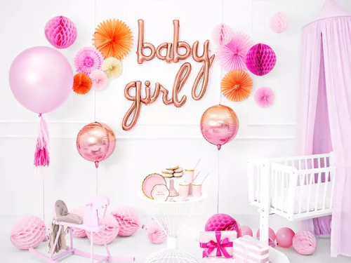 Photo du produit Ballon aluminium baby rose gold 73,5 x 75,5 cm