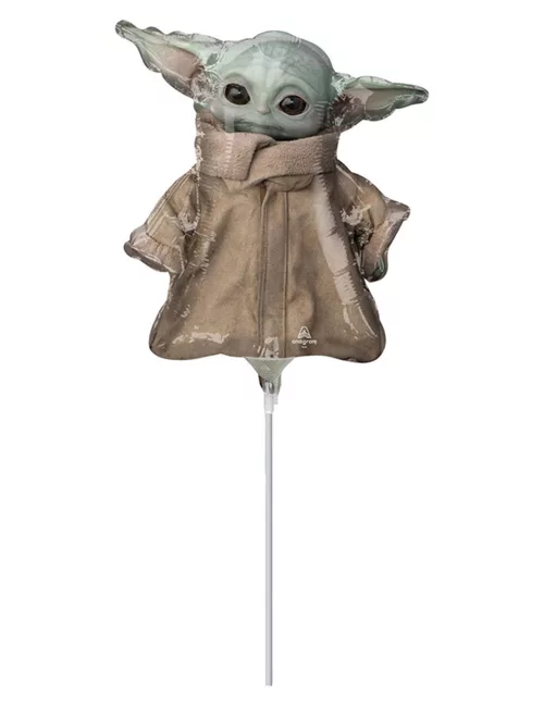 Photo du produit Ballon aluminium bébé Yoda The mandalorian 23 cm