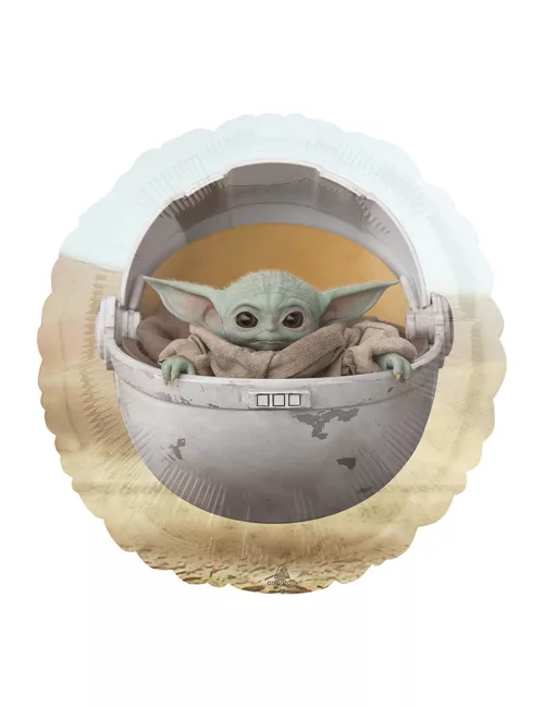 Photo du produit Ballon aluminium bébé Yoda The mandalorian 43 cm