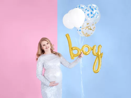 Photo du produit Ballon aluminium boy doré 63,5 x 74 cm