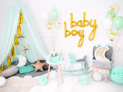 Photo du produit Ballon aluminium boy doré 63,5 x 74 cm