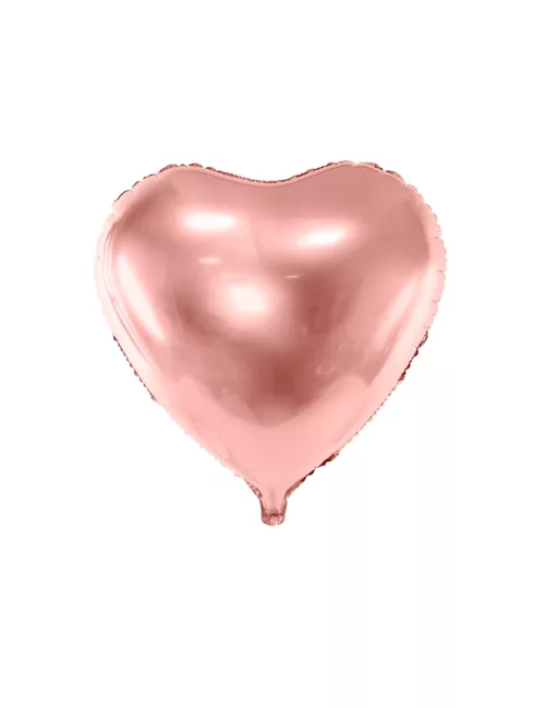 Photo du produit Ballon aluminium c?ur rose gold métallisé 45 cm
