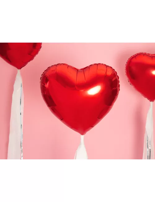 Photo du produit Ballon aluminium coeur rouge 45 cm