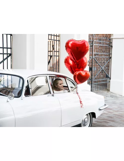 Photo du produit Ballon aluminium coeur rouge 45 cm