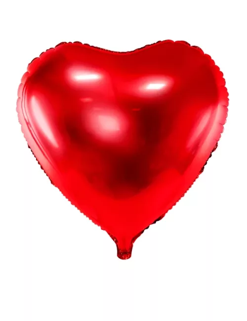 Photo du produit Ballon aluminium coeur rouge 45 cm