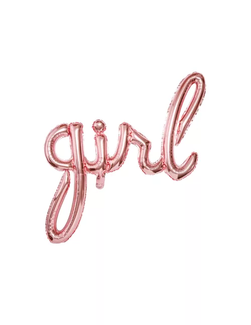 Photo du produit Ballon aluminium girl rose gold 77 x 70 cm